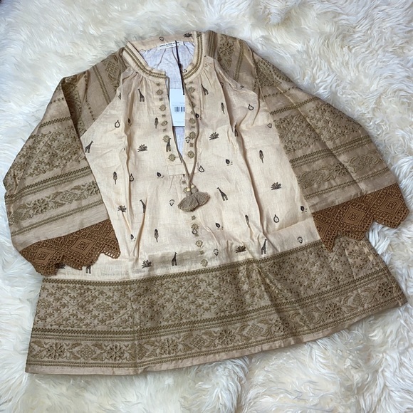 •SPELL• MUWALA Embroidered Blouse {almond} - Picture 3 of 10